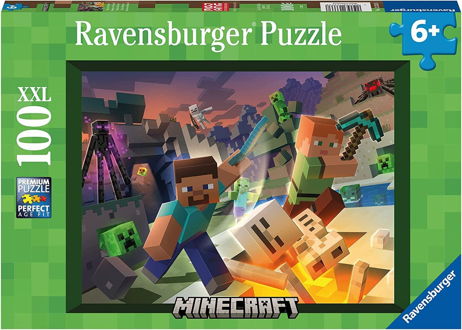 ravensburger puzzle 100 pz xxl minecraft