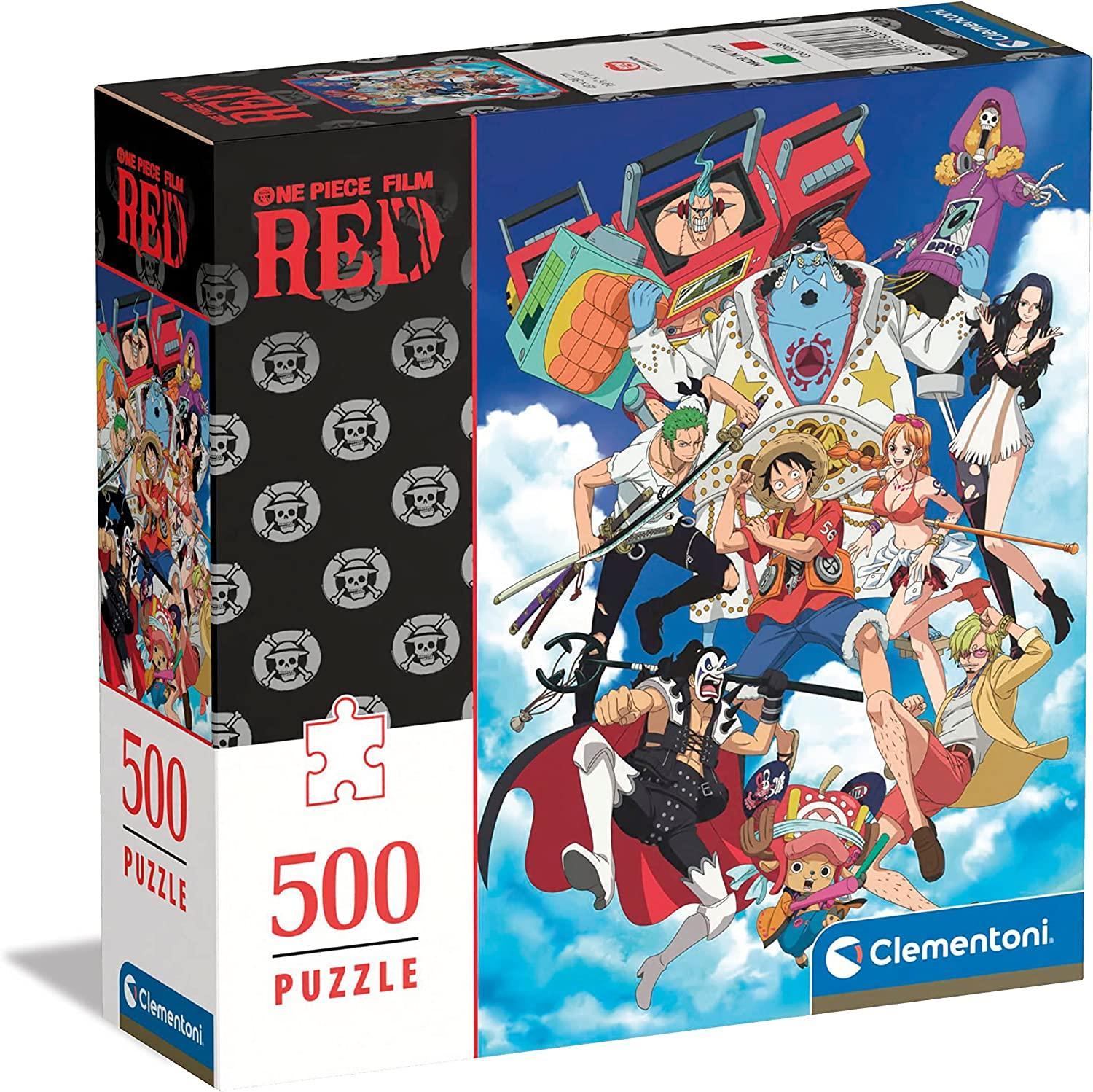 clementoni puzzle 500 pz one piece film red