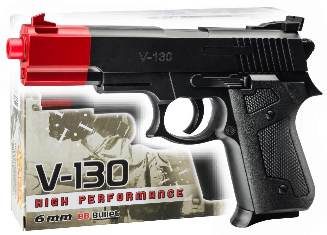villa giocattoli pistola air soft v-130 cal. 6 mm