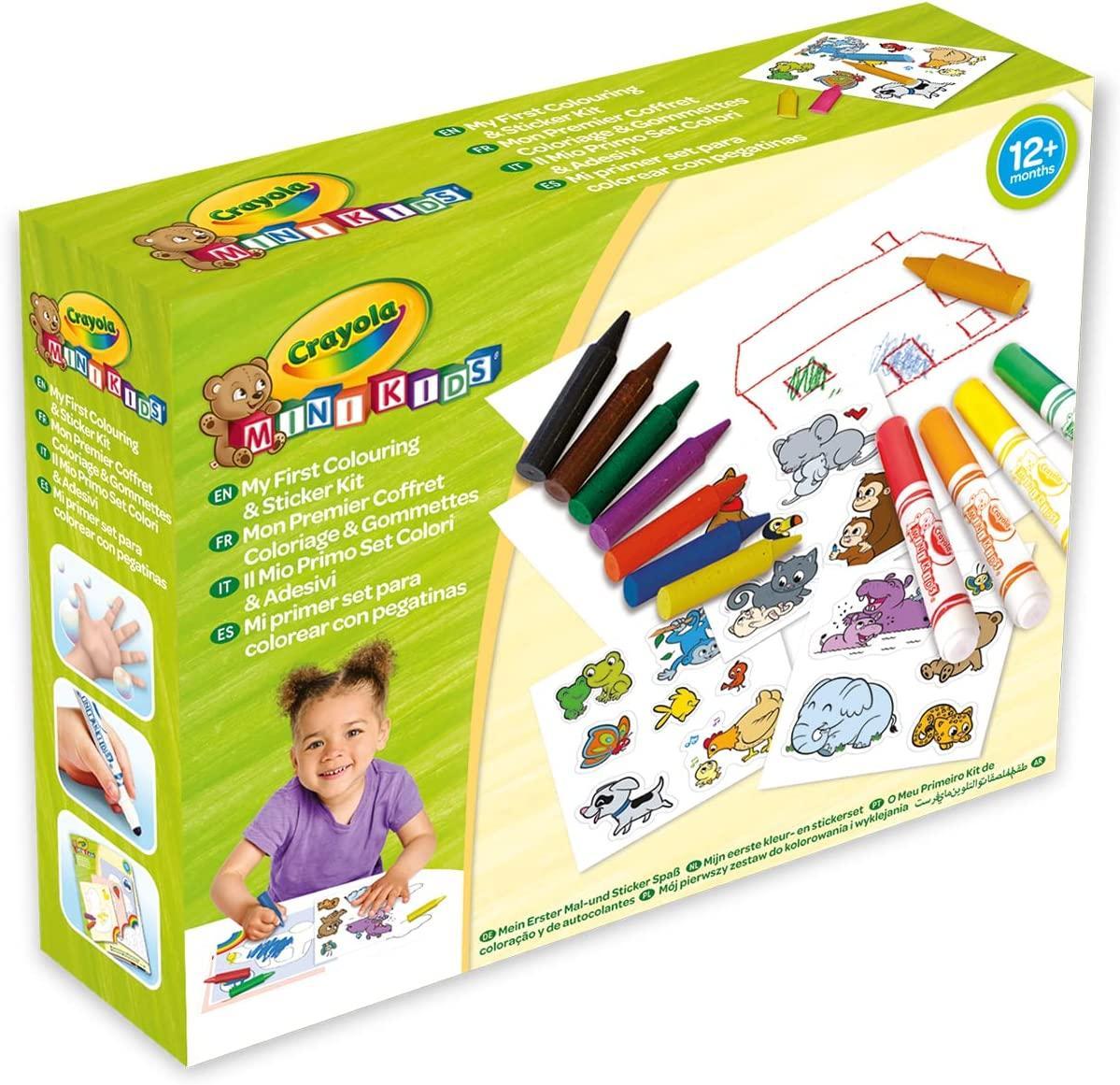 crayola set colori e adesivi