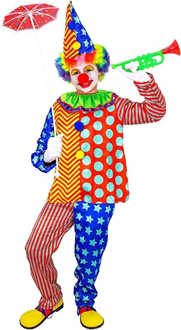 widmann costume clown taglia 8/10 anni