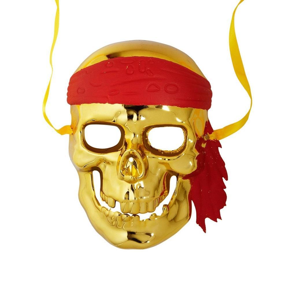 widmann maschera teschio pirata oro