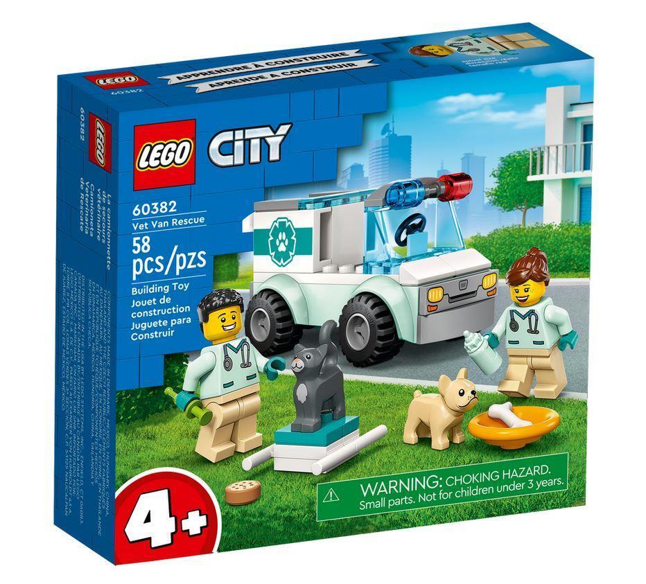 lego lego city 60382 furgoncino di soccorso del veterinario