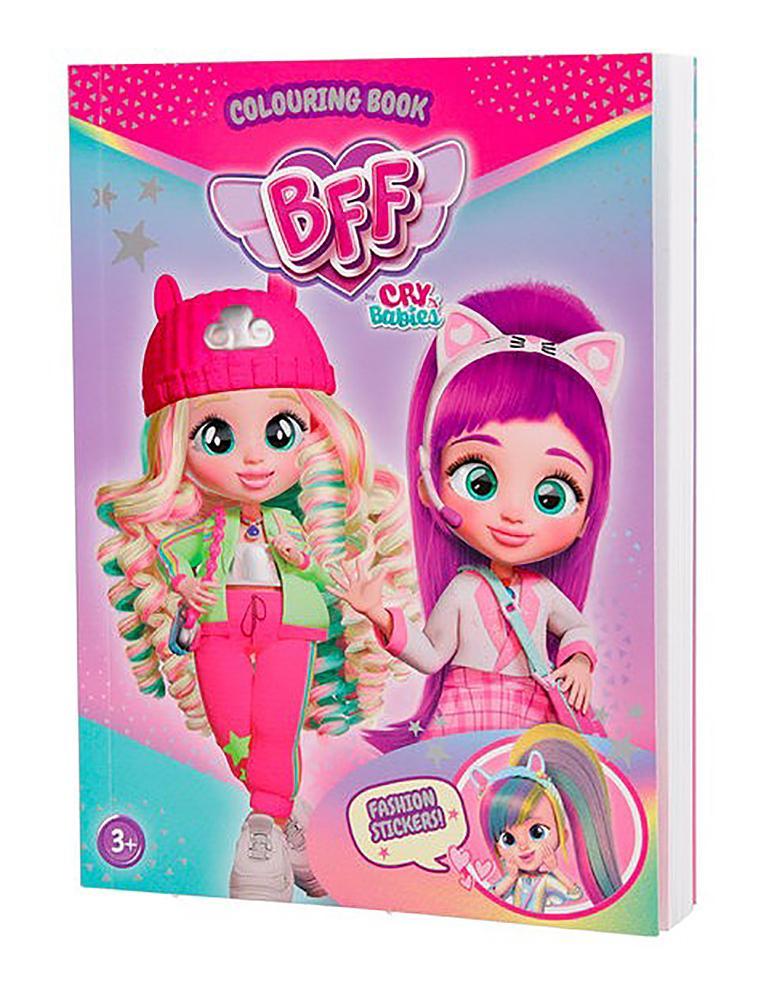 imc toys italy bff colouring stickerbook
