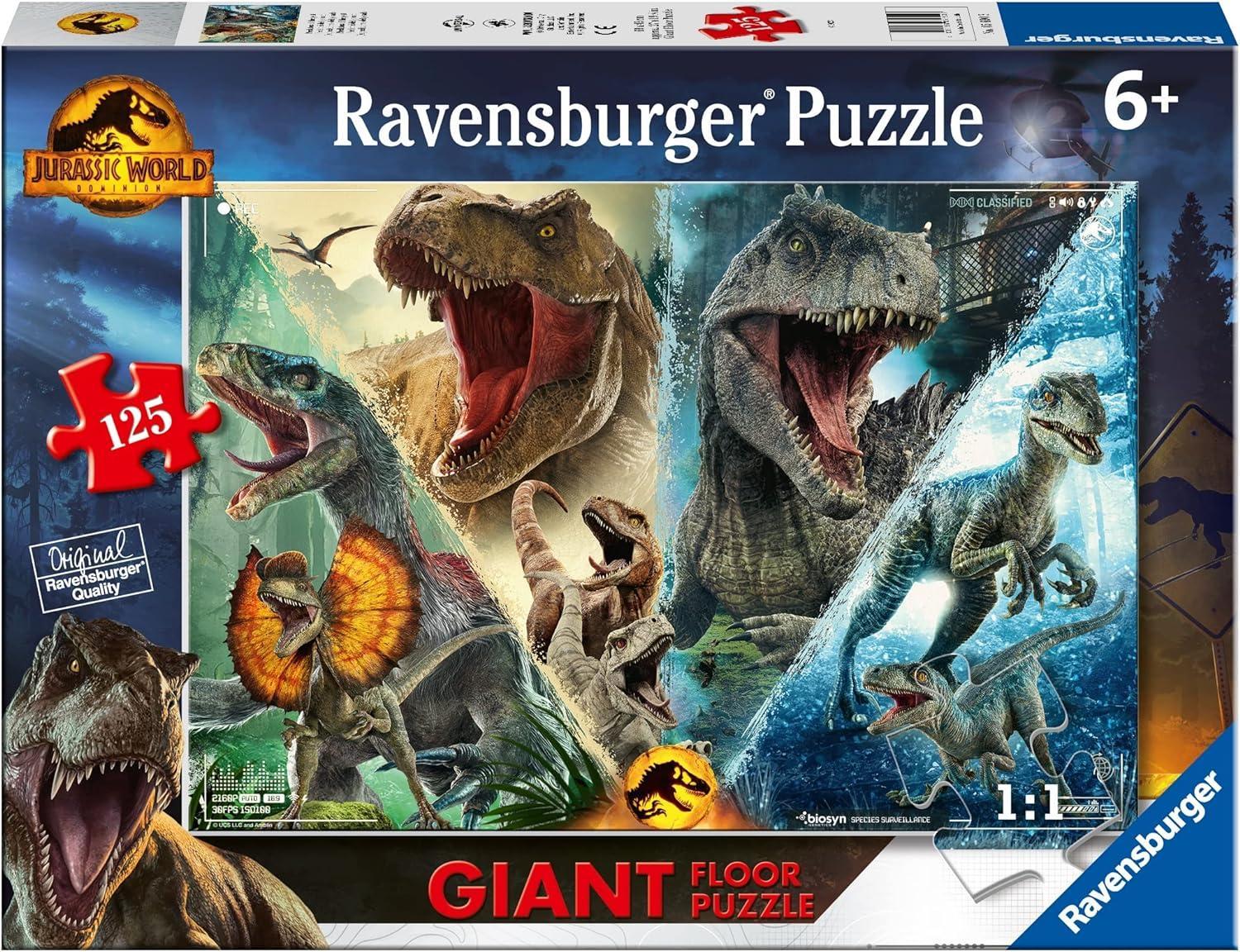 ravensburger puzzle 125pz giant jurassic world