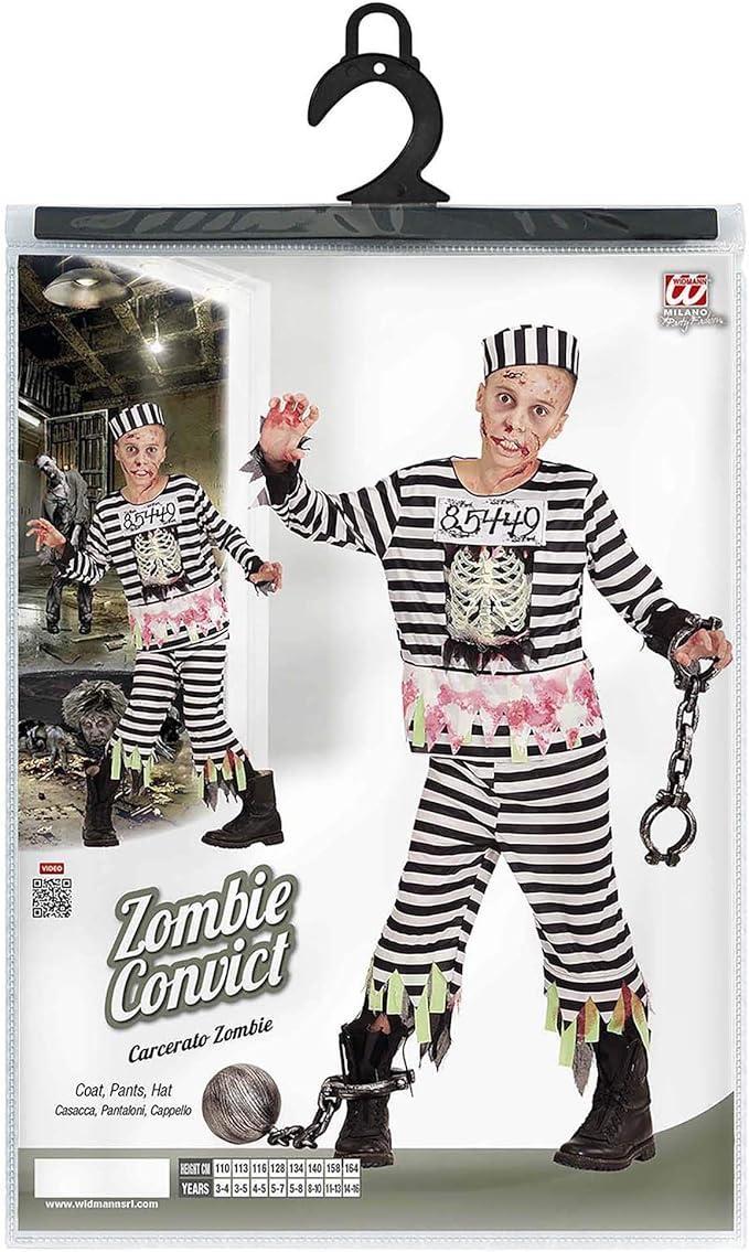 widmann costume carcerato zombie cm158