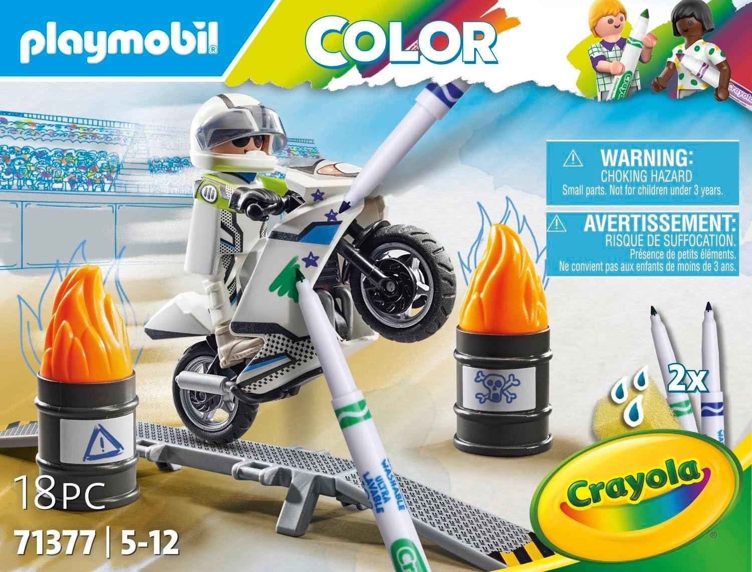 playmobil color moto da corsa
