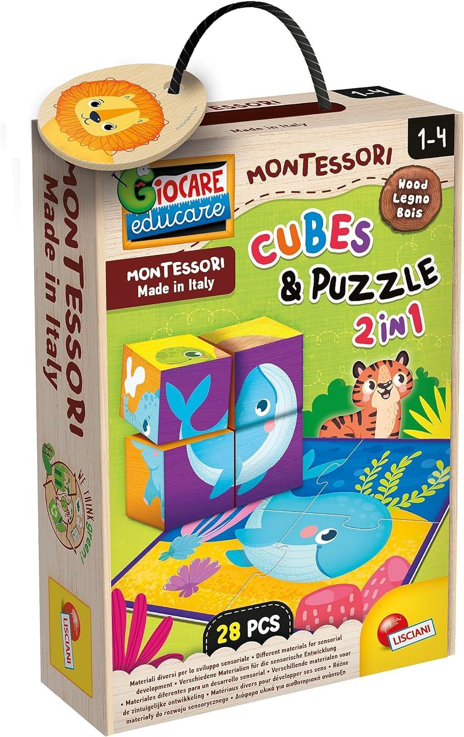 liscianigiochi montessori cubi e puzzle in legno