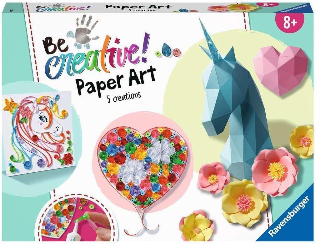 ravensburger be creative paper art flow e unicorn