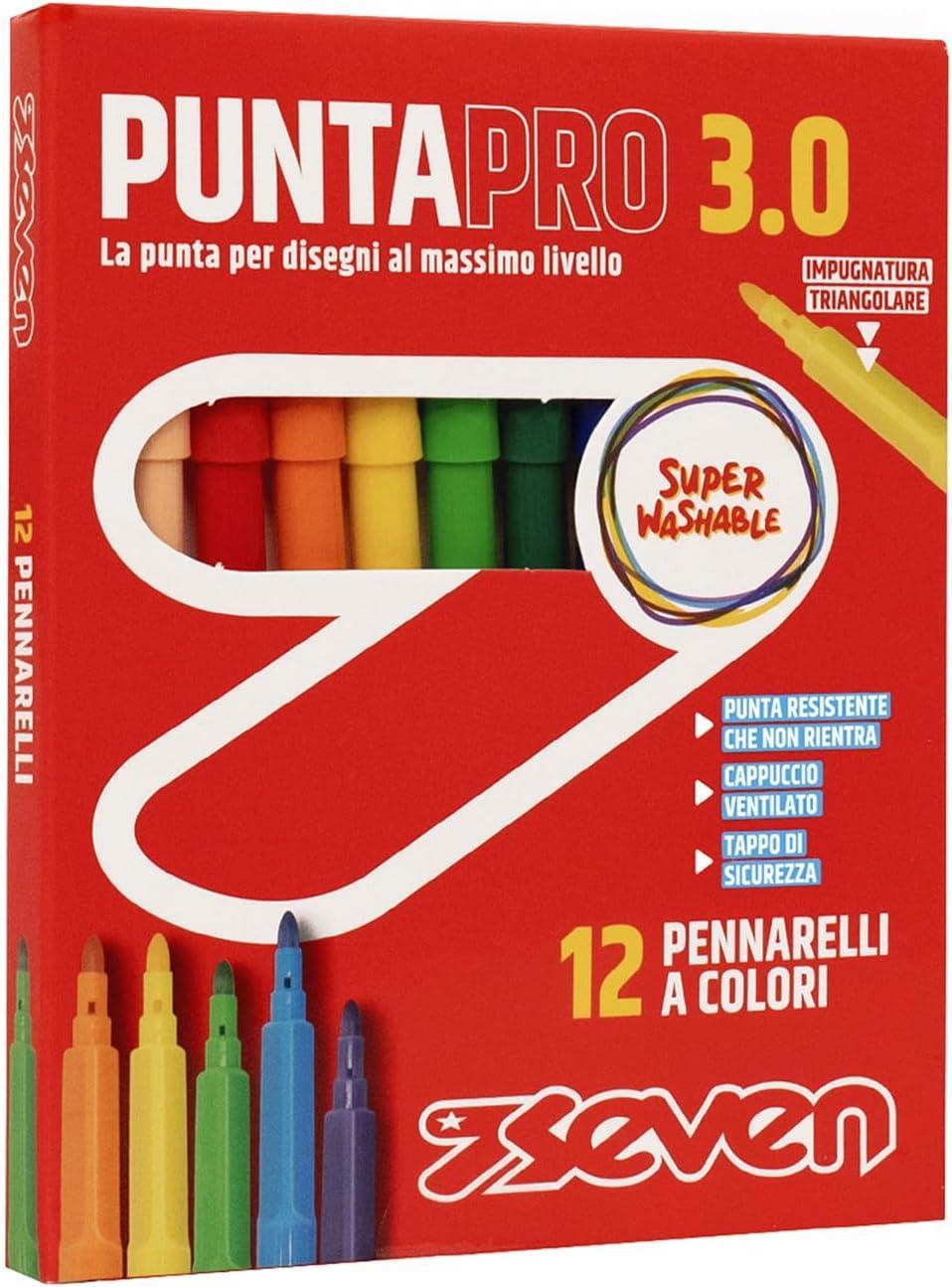 seven pennarelli punta pro 3.0 12pz seven