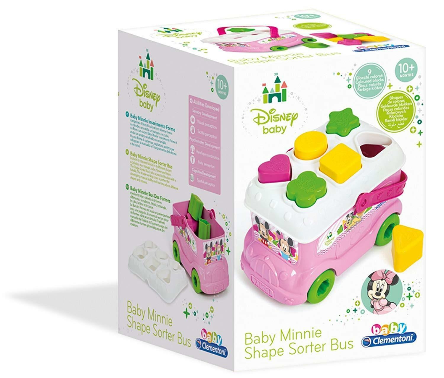 clementoni baby minnie bus inserimento forme 14933