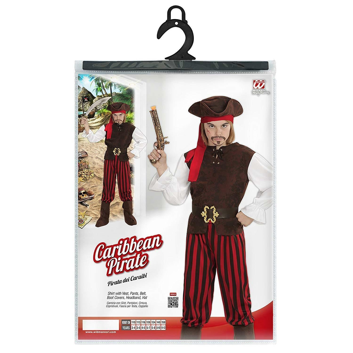 widmann widmann costume pirata dei caraibi 11/13 anni 158 cm
