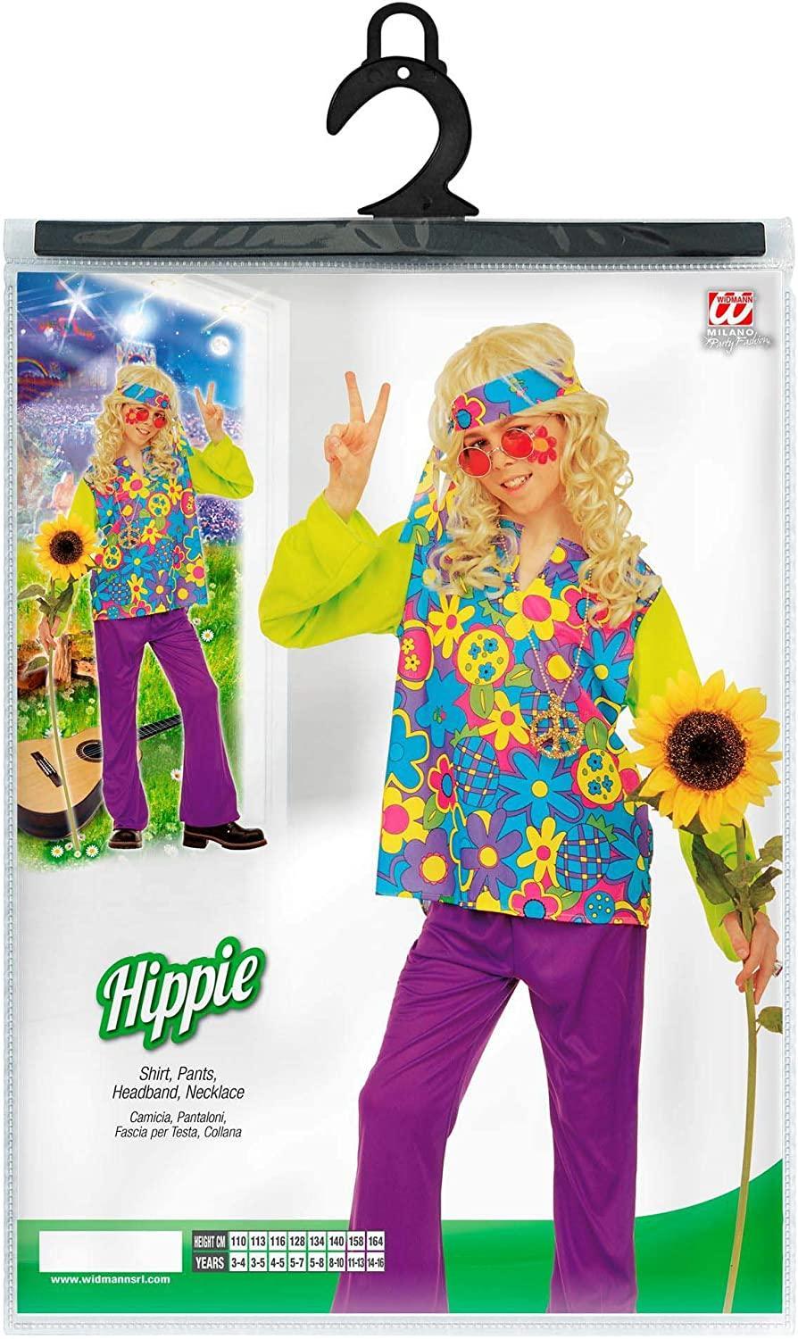 widmann costume hippie taglia 5/7 anni