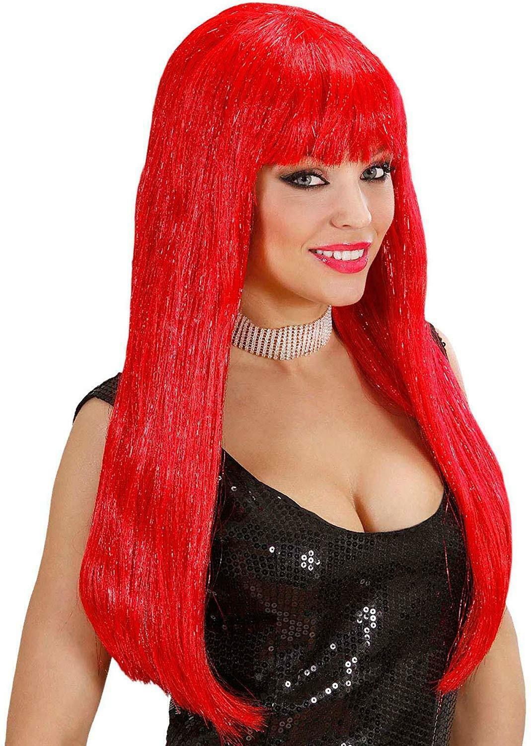 widmann widmann parrucca glitzy glamour rossa