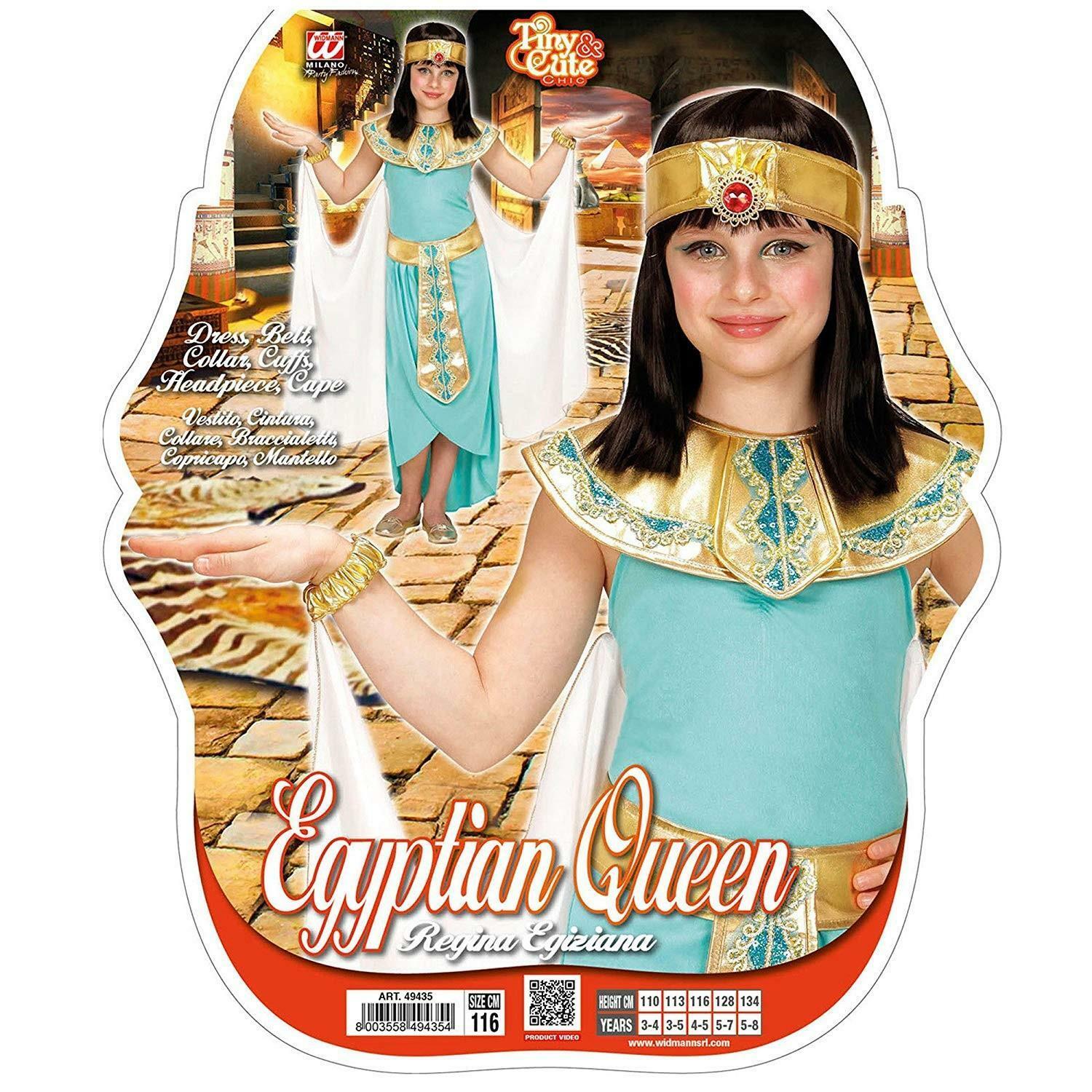 widmann costume regina egiziana taglia 4/5 anni