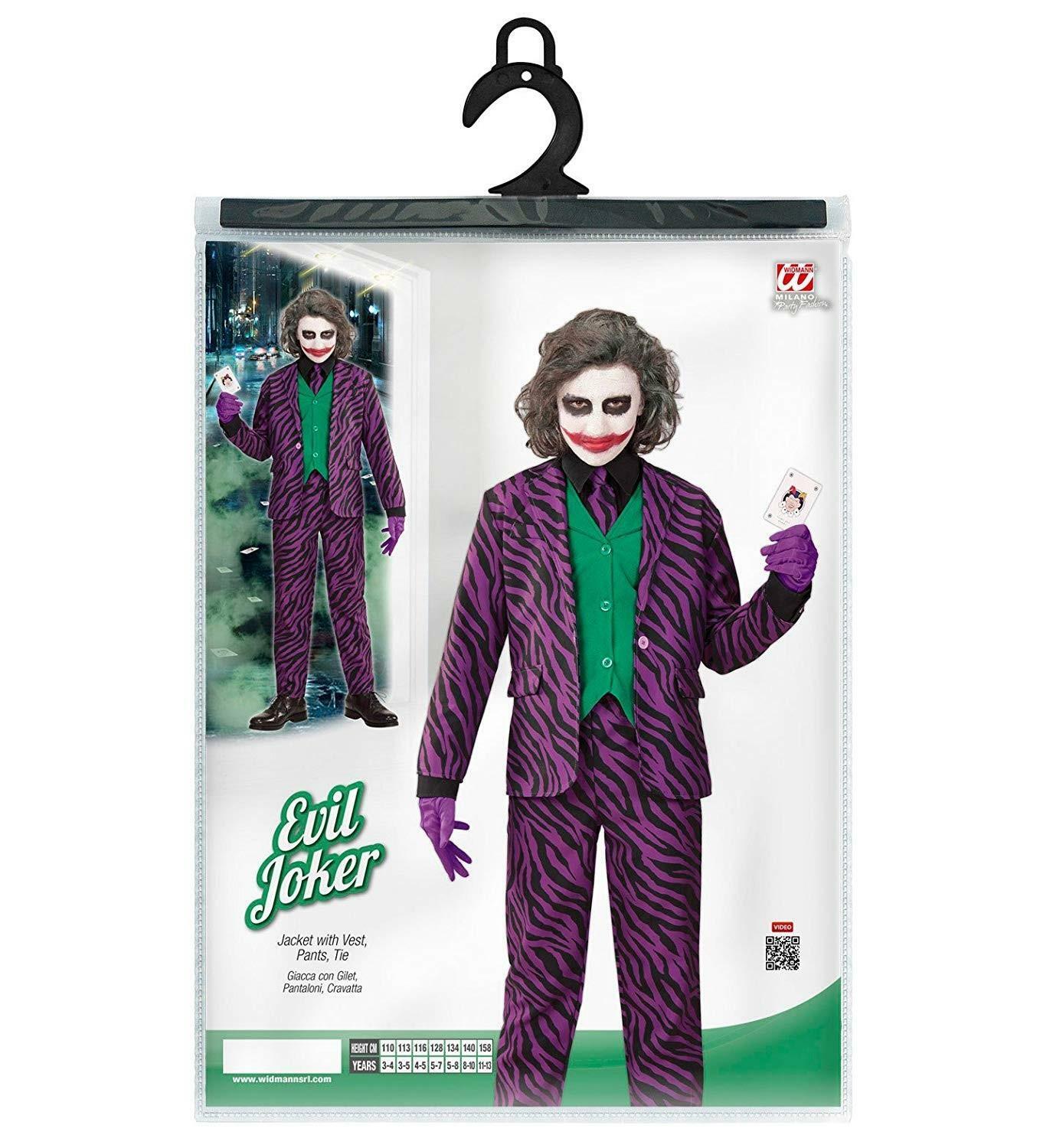 widmann costume evil joker taglia 11/13 anni