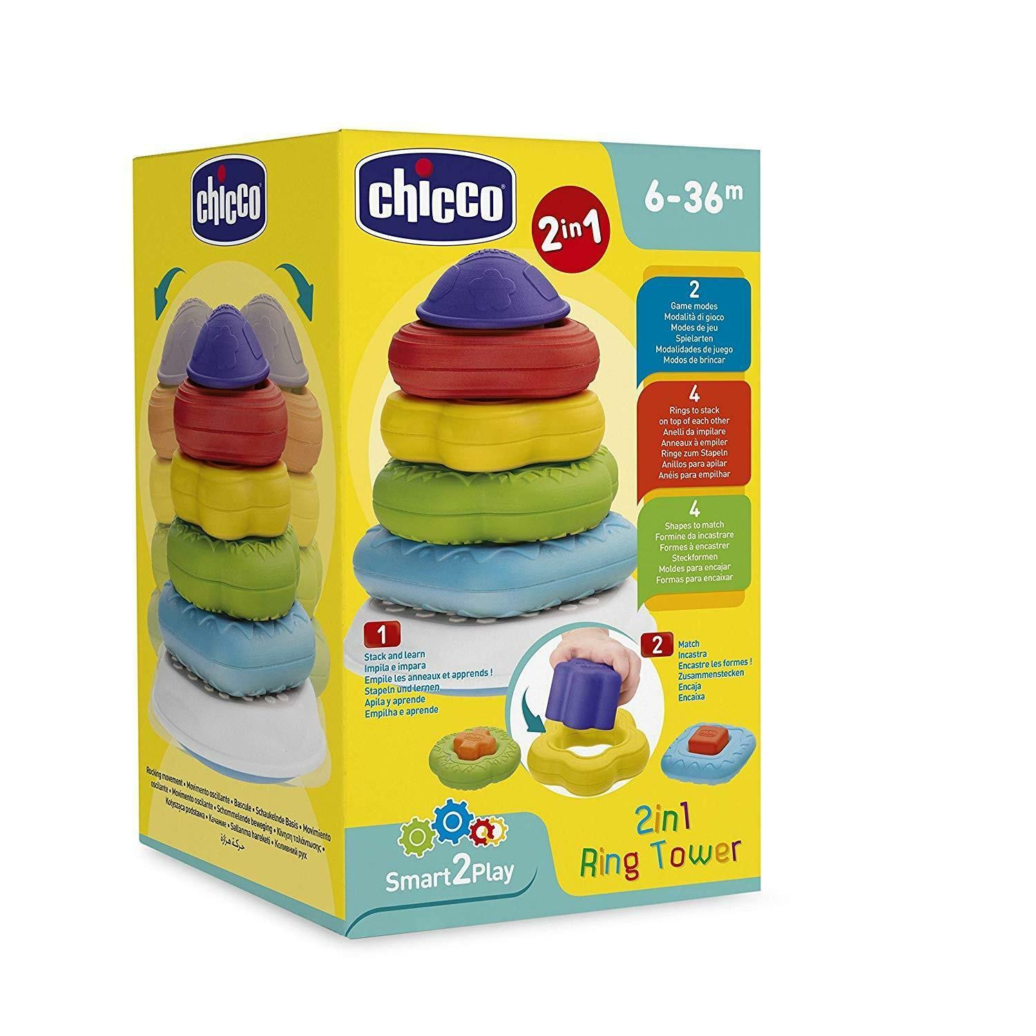 chicco torre anelli 2 in 1