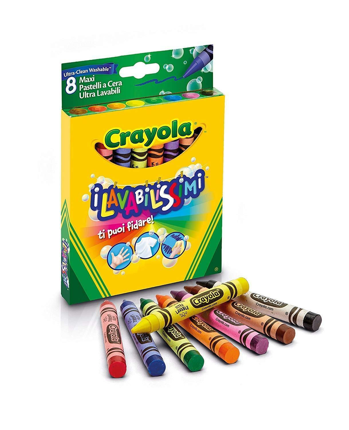 crayola i lavabilissimi maxi pastelli a cera ultra-lavabili