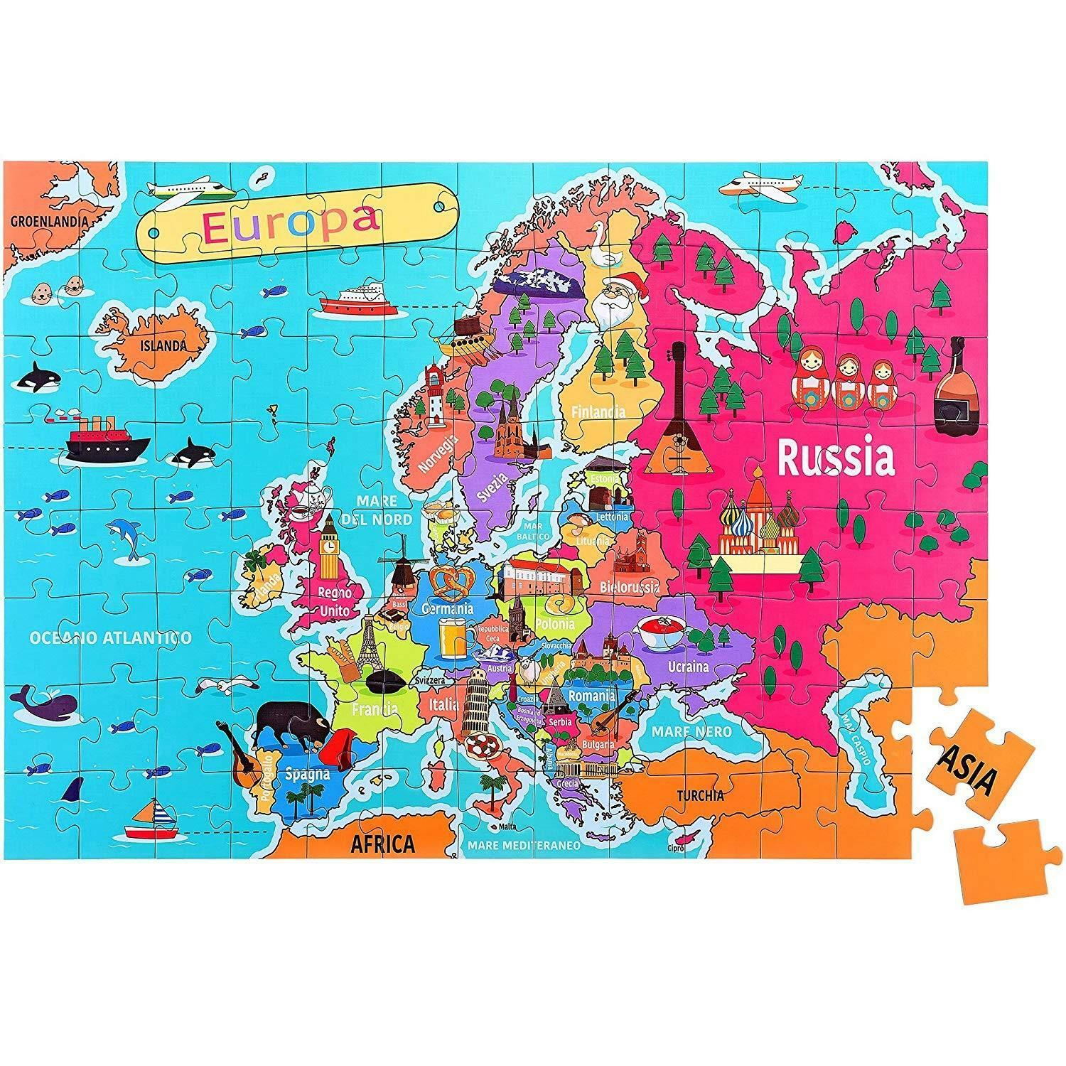 globo globo family games - puzzle europa 100 pz