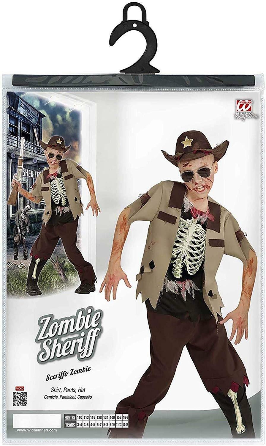 widmann costume sheriffo zombie taglia 11/13 anni