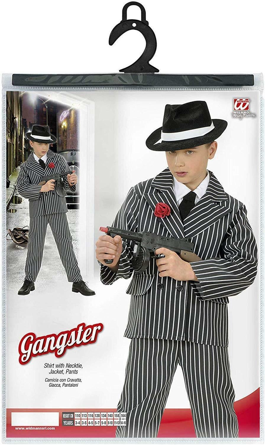 widmann costume gangster taglia 11/13 anni