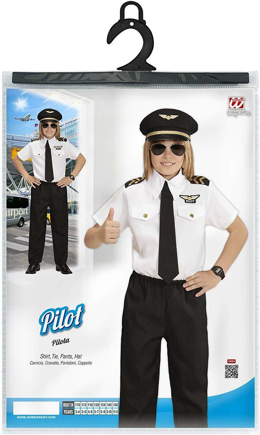 widmann widmann costume pilota taglia 4/5 anni