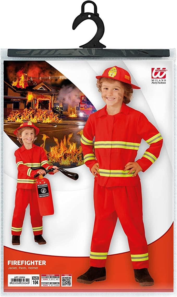 widmann costume pompiere taglia 2/3 anni