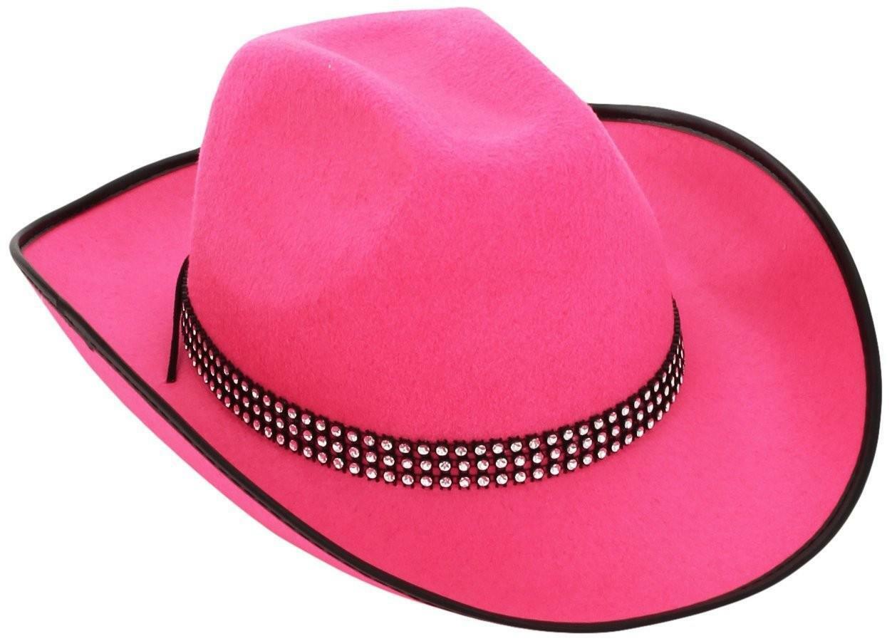 widmann widmann cappello cowgirl feltro rosa - taglia unica