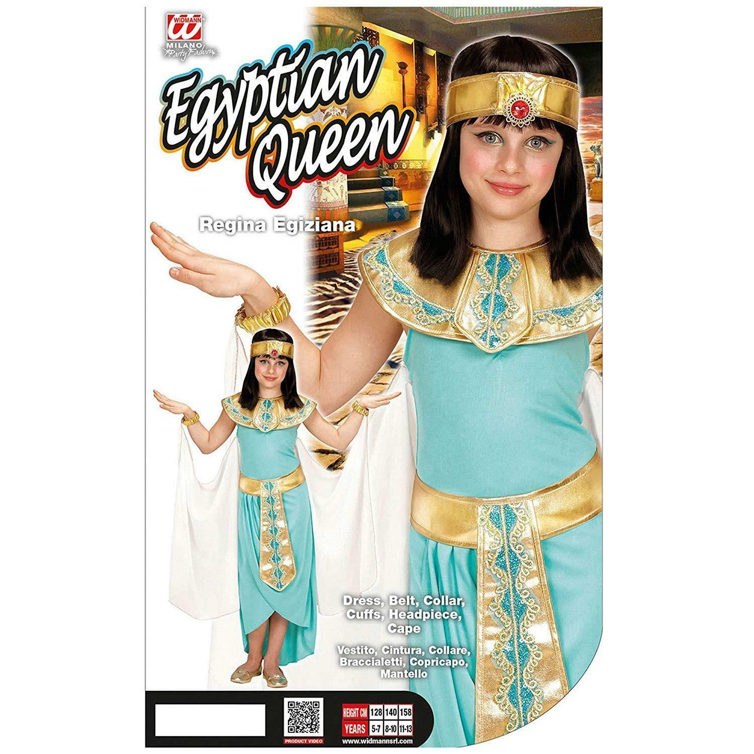 widmann costume regina egiziana taglia 8/10 anni