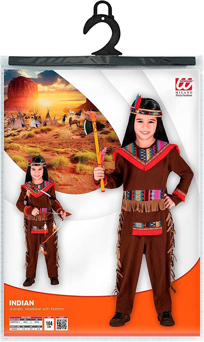 widmann costume indiano taglia 4/5 anni