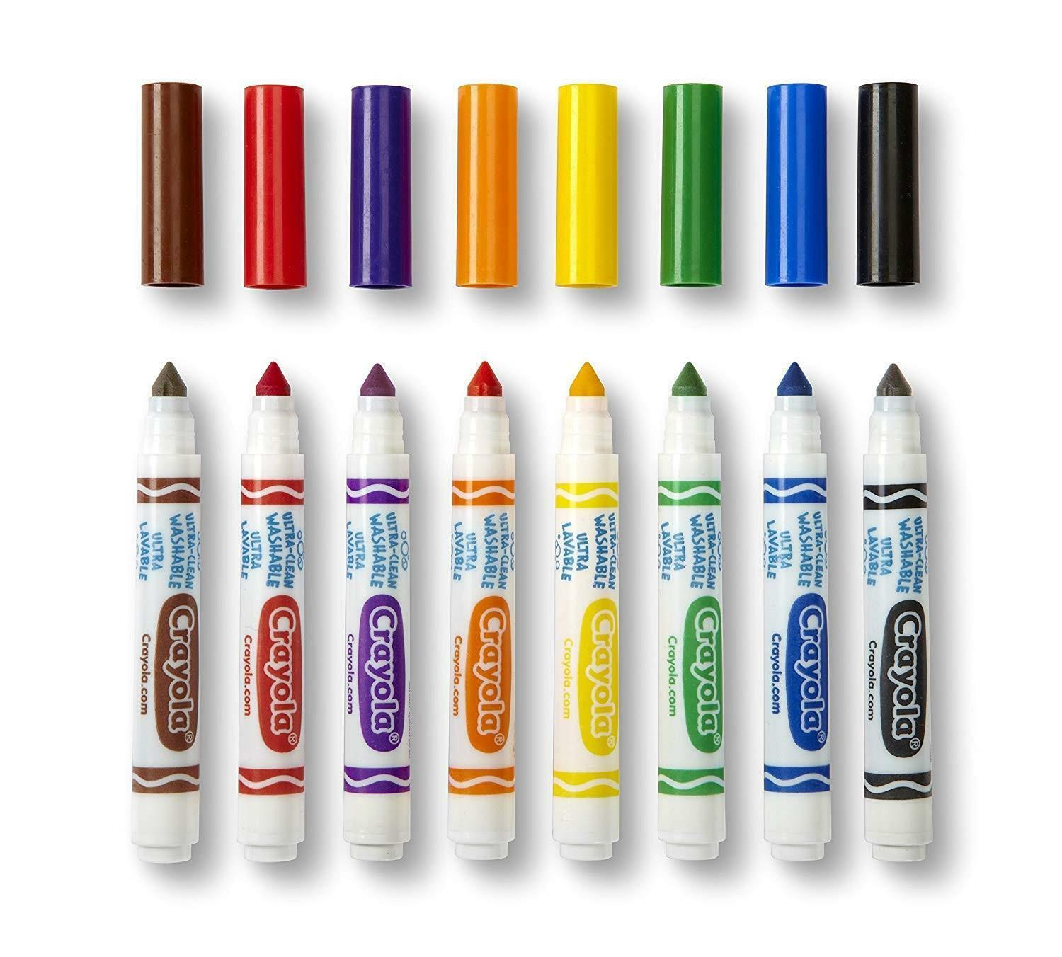 crayola i lavabilissimi pennarelli ultra-lavabili 8 pezzi