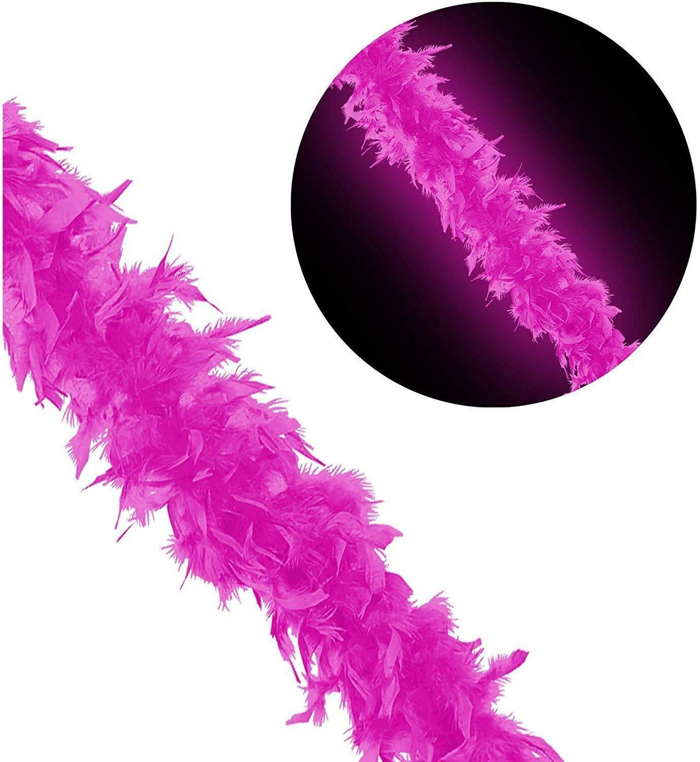 widmann boa piume rosa fluorescente cm 180