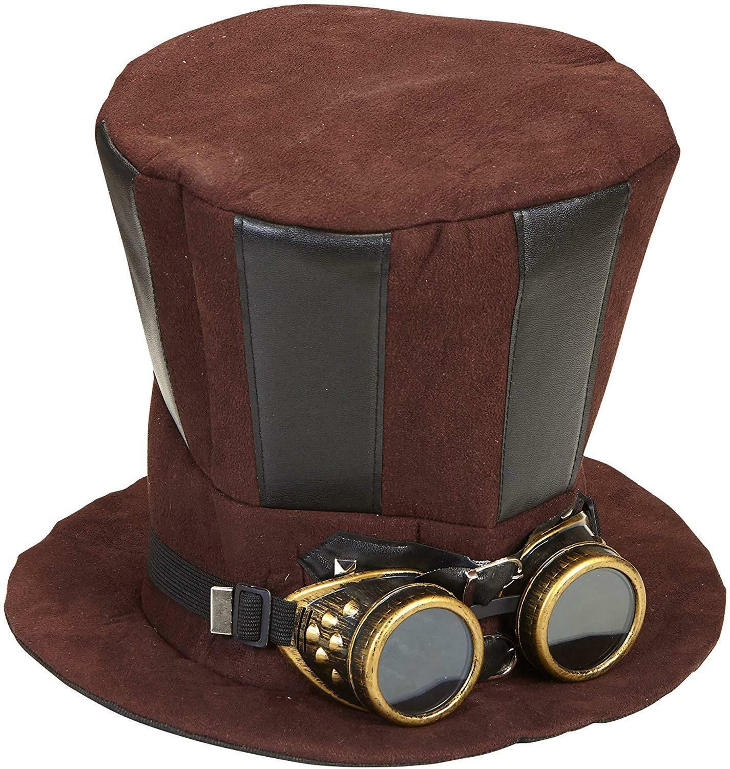 widmann widmann cappello cilindro steampunk con occhiali