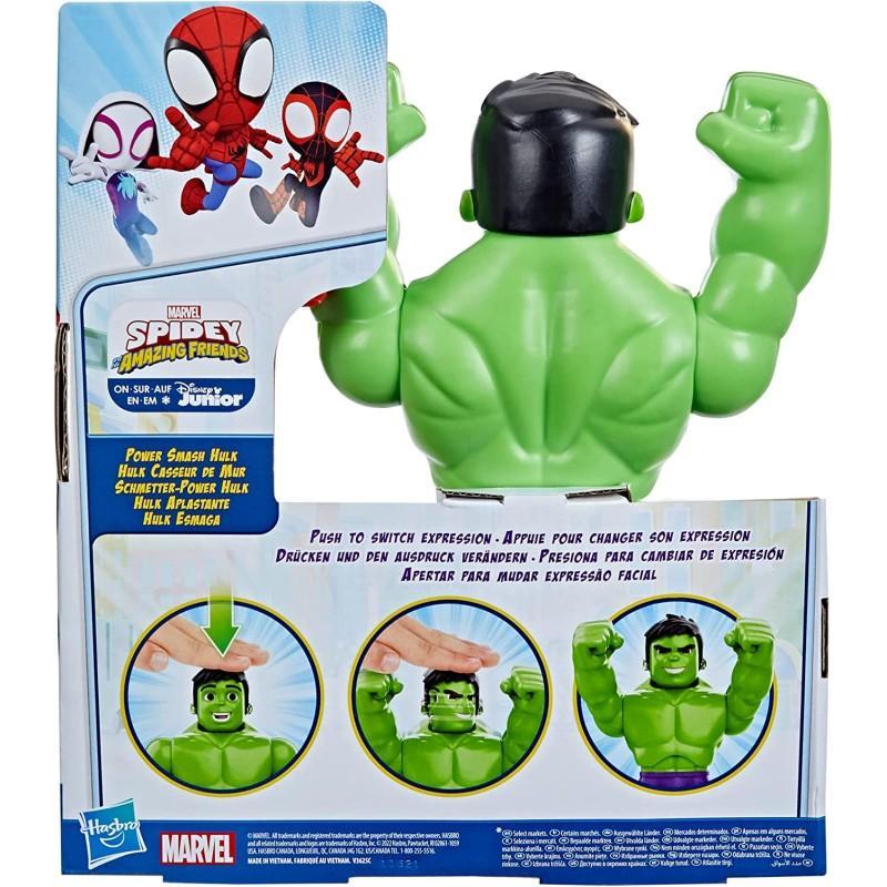 hasbro spidey amazing friends power smash hulk