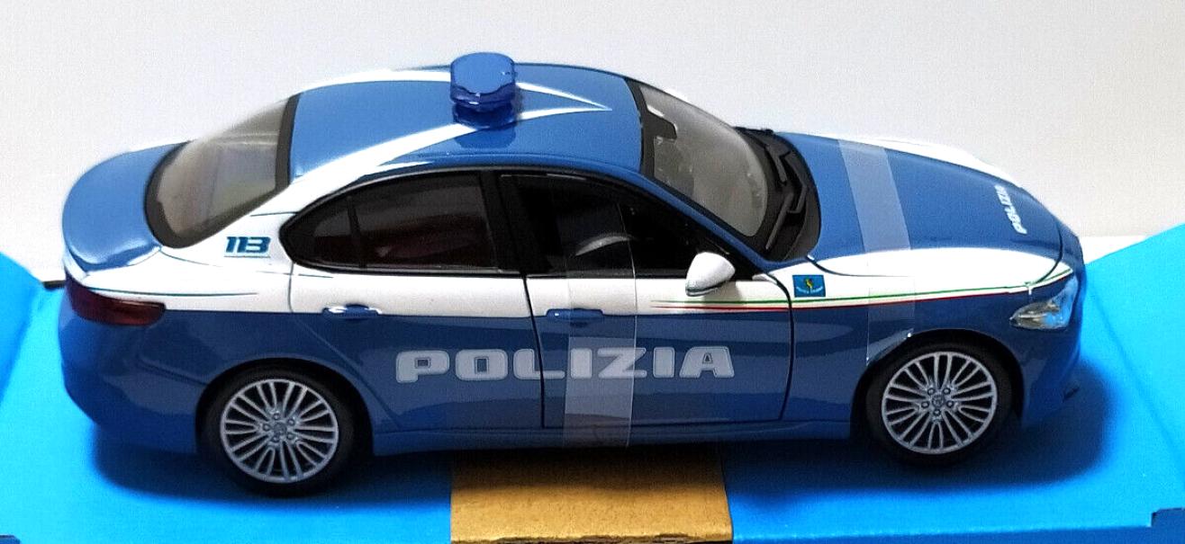 burago alfa romeo giulia polizia - scala 1/24