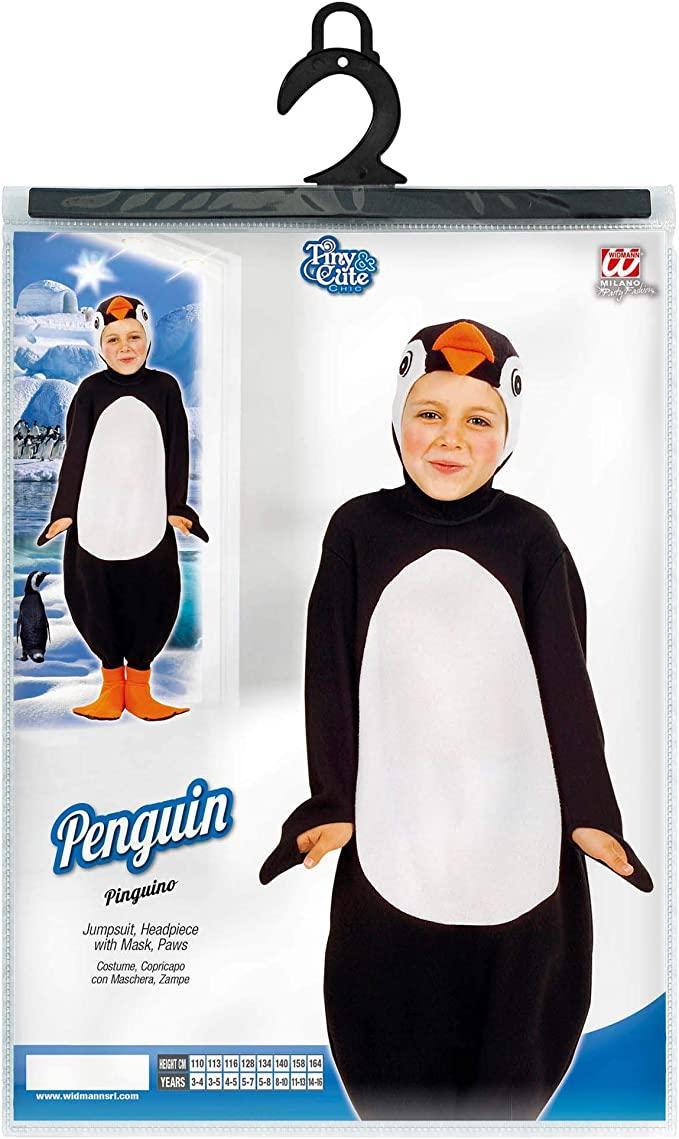 widmann costume pinguino taglia 3/4 anni