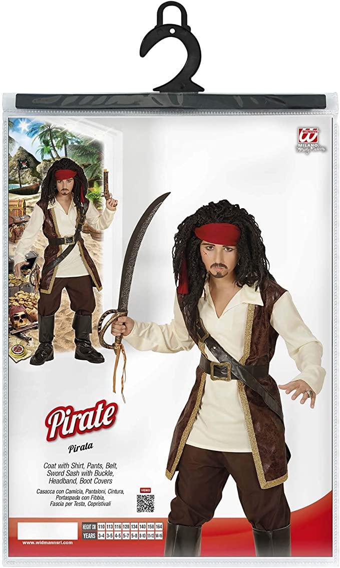 widmann costume pirata taglia 5/7 anni