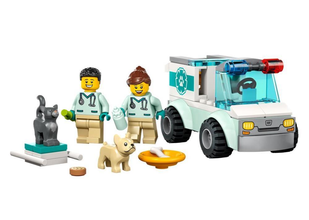 lego lego city 60382 furgoncino di soccorso del veterinario