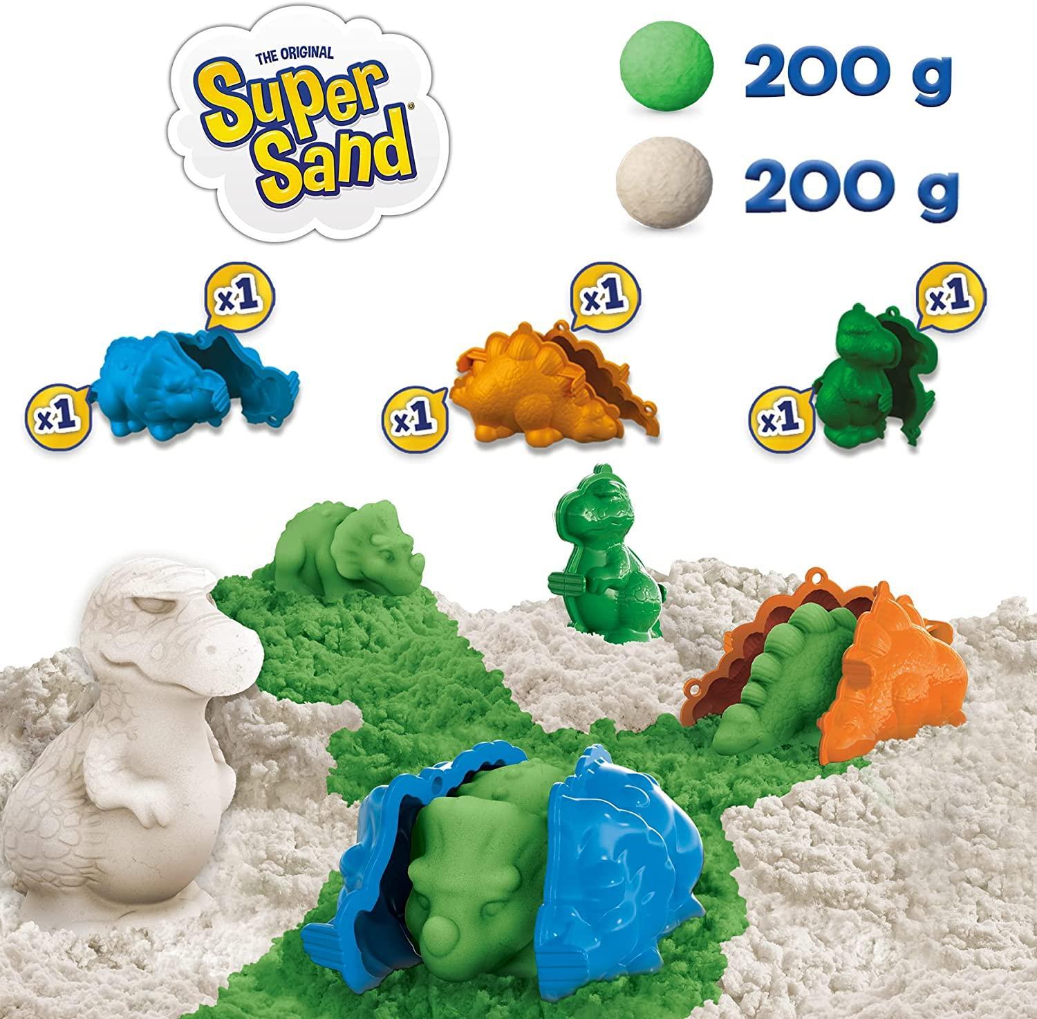 goliat zainetto con sabbia e formine dinosauri