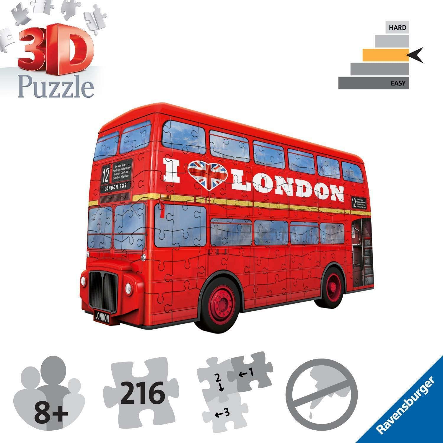 ravensburger 3d puzzle 216 pz london bus