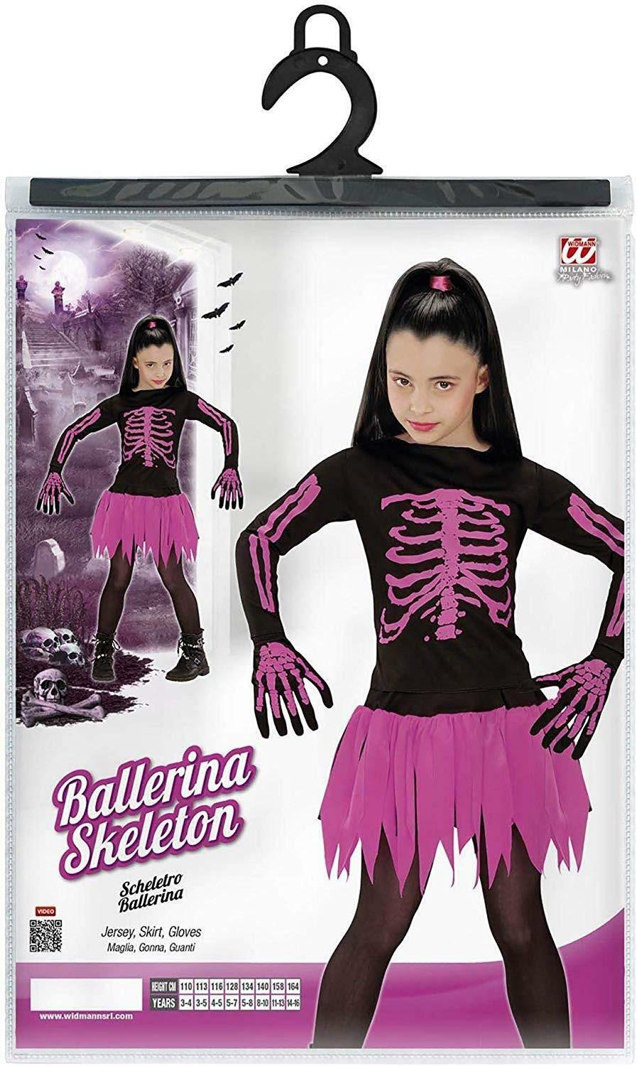 widmann widmann costume ballerina skeleton taglia 8/10 anni