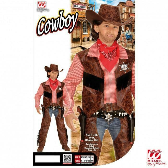 widmann costume cowboy taglia 11/13 anni