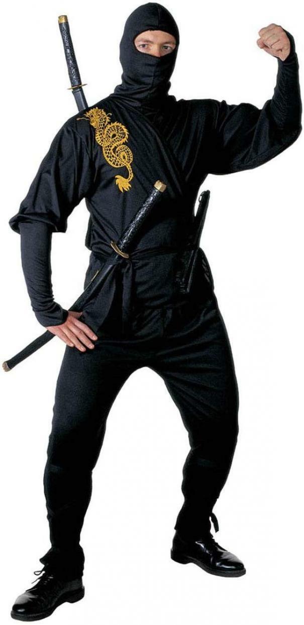 widmann costume ninja drago nero - taglia l