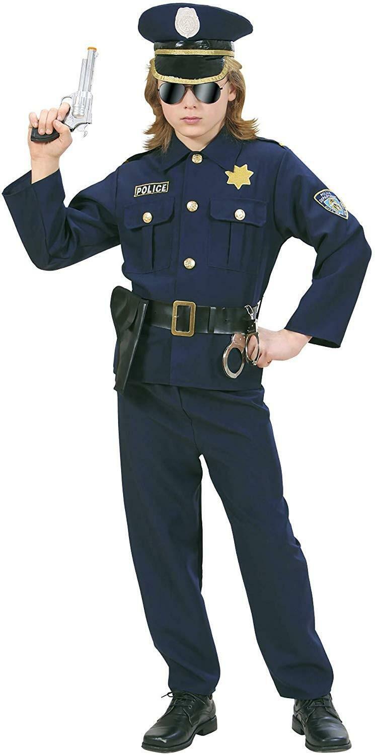 widmann costume poliziotto - 5/7 anni - 128 cm