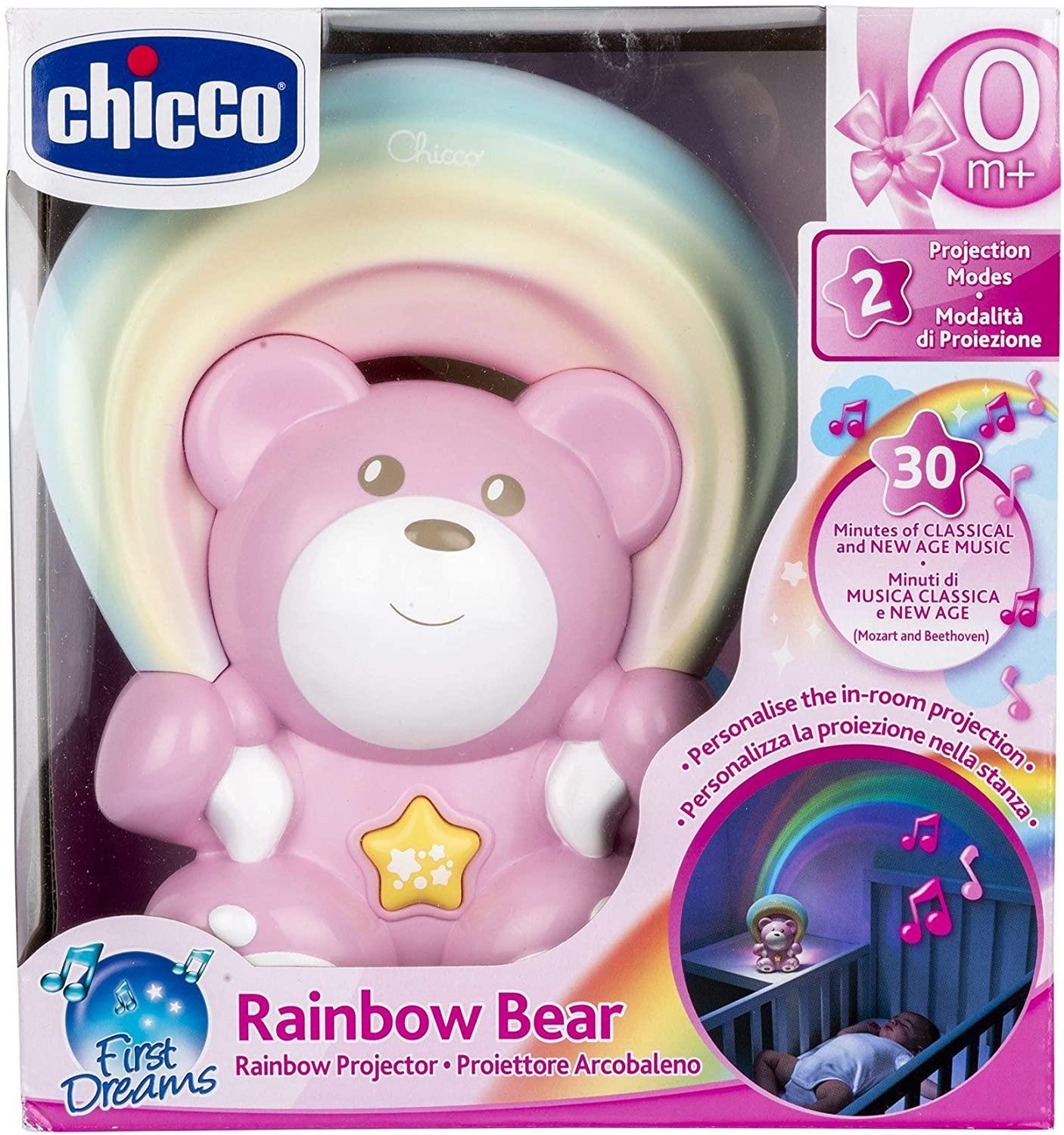 chicco orsetto arcobaleno luci e suoni rosa