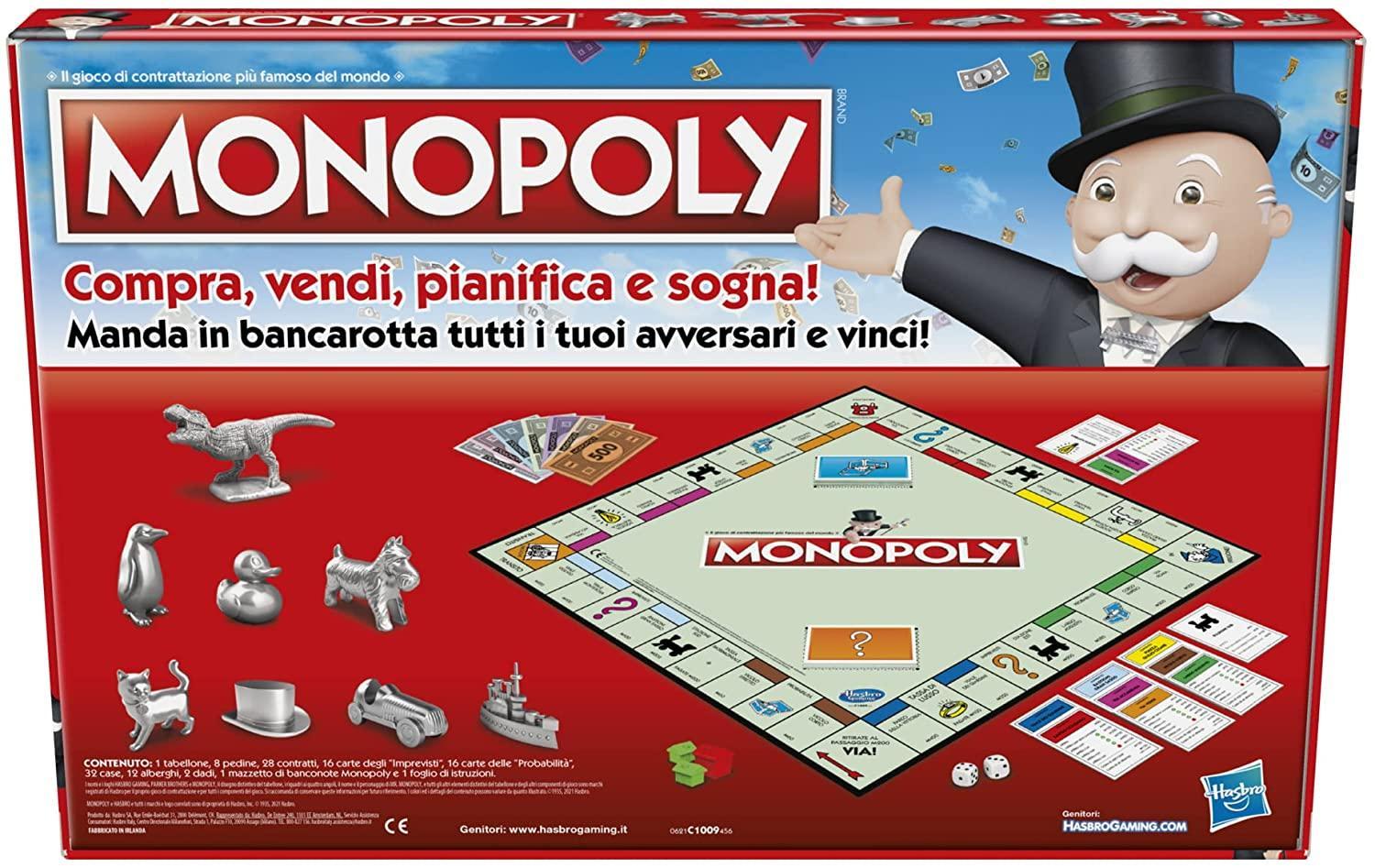 hasbro gioco monopoly classico