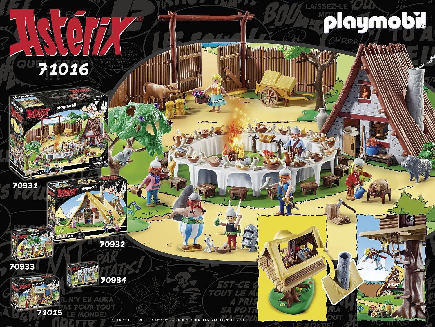 playmobil playmobil asterix 71016 assurancetourix e la casa sull'albero