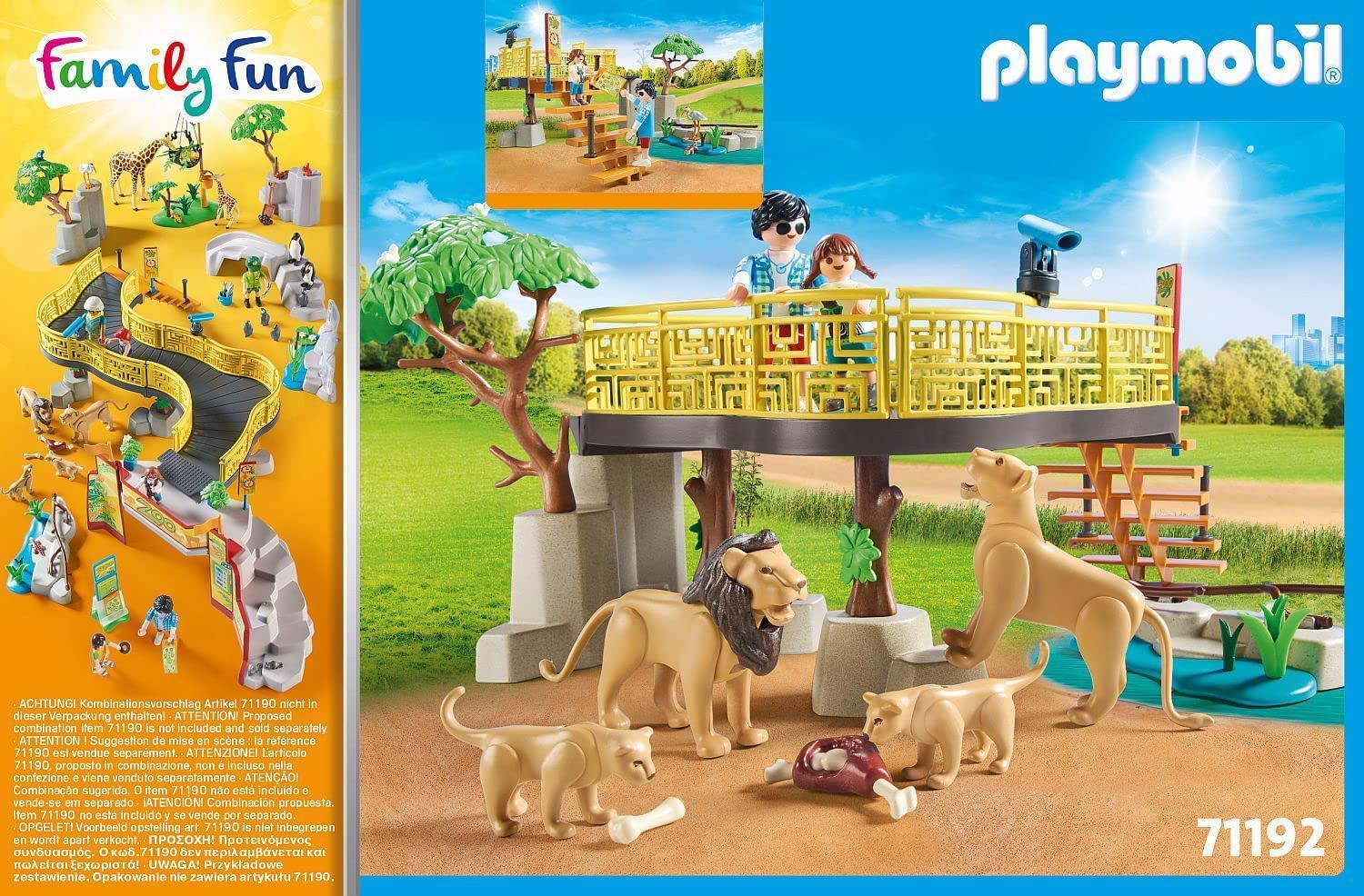 playmobil playmobil family fun 71192 recinto dei leoni