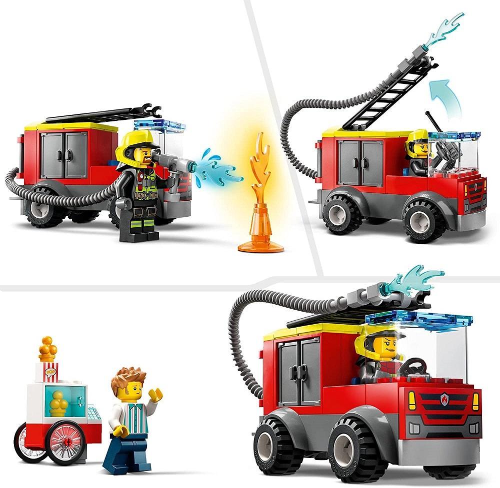 lego lego city 60375 caserma dei pompieri e autopompa