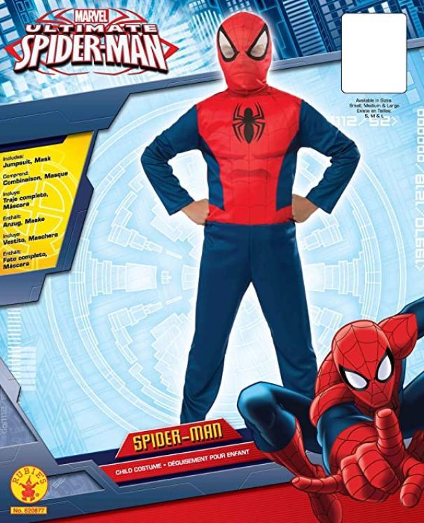 rubies costume spiderman taglia 5/7 anni